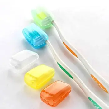 

New 1Set/5PCS Travel Camping Protect Toothbrush Head Cleaner Cover Case Box Holder Bathroom Sanitary Ware Suite
