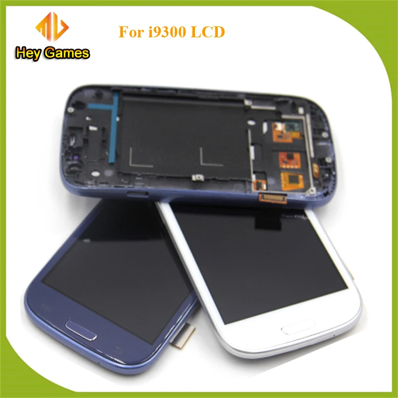 ЖК дисплей S для samsung Galaxy III S3 i9300 Дисплей Сенсорный экран дигитайзер с корпусом