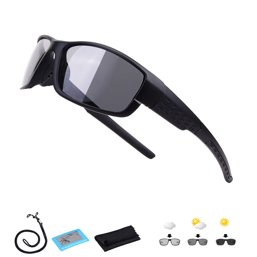 Поляризационные фотохромные велосипедные очки для мужчин и женщин, солнцезащитные очки для горного велосипеда, UV400, велосипедные очки для езды на велосипеде, спортивные очки