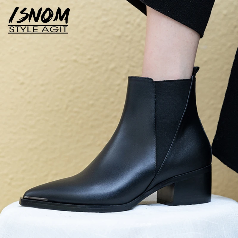pointed chelsea ankle boots