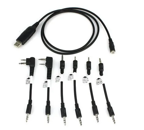 

Original Walkie Talkie Sets 6-in-1 USB Programming Cable For Baofeng For Icom Portable CB Radio UV-5R UV-82 Puxing PX-888