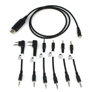 

Original Walkie Talkie Sets 6-in-1 USB Programming Cable For Baofeng For Icom Portable CB Radio UV-5R UV-82 Puxing PX-888