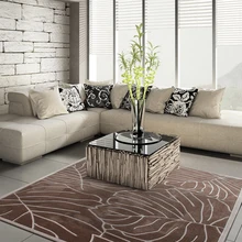 ALITEXTILEBTOC плюс размер ковер для дома акрил толстый и твердый лист шаблон Стиль Нескользящие украшения для спальни ковер