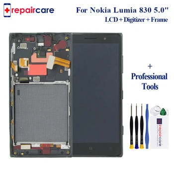 

for Nokia 830 LCD for Lumia 830 Display for Nokia for Lumia 830 LCD with Touch Screen Digitizer + Frame free shipping