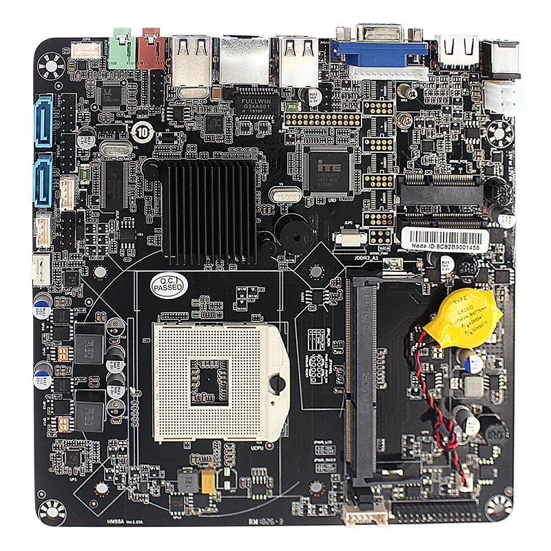 JINGSHA HM55 Motherboard Core i3/i5/i7 PGA 988 CPU with Dual Channel 18/24-bit LVDS SATA 3Gb/s Mini PCI-E for AIO thin client