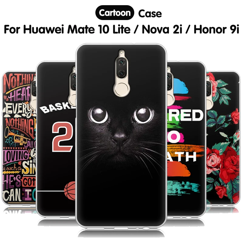 Мягкий силиконовый чехол EiiMoo для Huawei Mate 10 Lite с мультяшным принтом Mate10 5 9 дюйма |