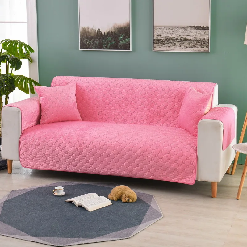 

Plush Sofa Cover Throw Pet Dog Kids Couch Mat Furniture Protector Reversible Removable Slipcover Cushion living room couch cover