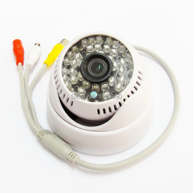 

700TVL HD CCTV SONY CCD 48 Leds IR Color Security NTSC PAL Camera audio 3.6mm 1080p lens