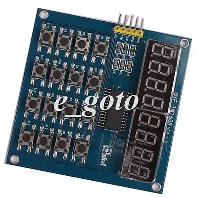 

TM1638 8 Bits LED Digital Tube Module Keyboard Scan and Display Module for Ardui