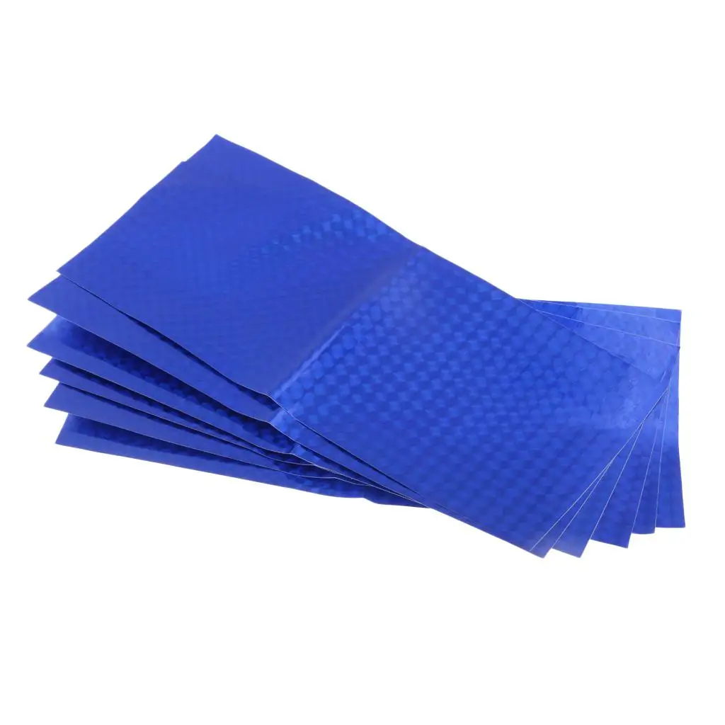 22.5x10cm 6pcs Holographic Adhesive Film Flash Fishing Lure Tape Fish Scale Skin Lure Metal Hard Bait Stickers