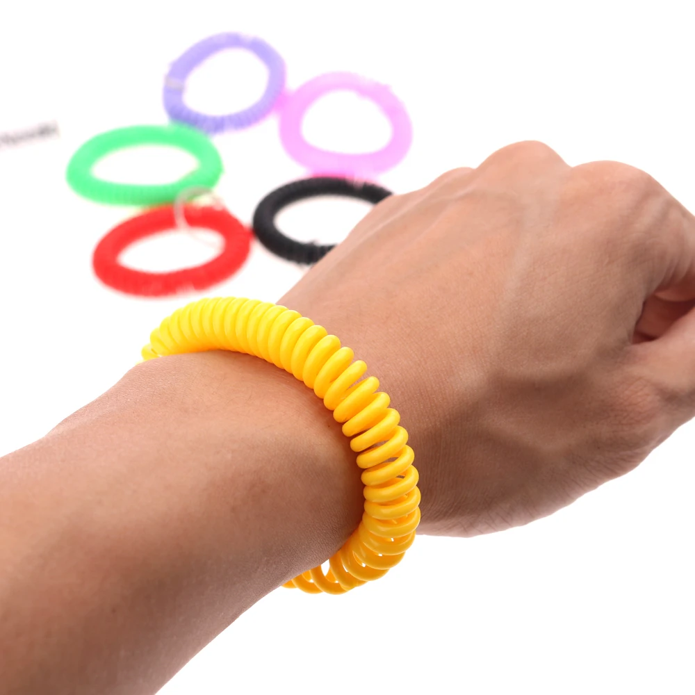 

6pcs 6color Spring Fidget Bracelet Kids Fidget Fiddle Sensory Toy Autism ADHD Increase focus