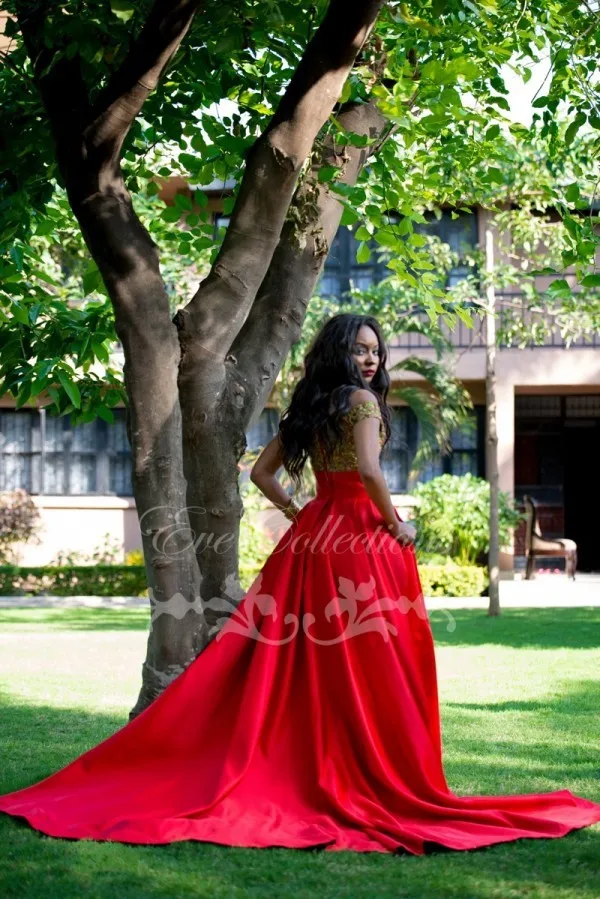 Vestido De Formatura 2018 красная высокая низкая выпускная крышка рукава африканская Танзанийская Гана Сексуальная Плюс селфи-палка со штативом