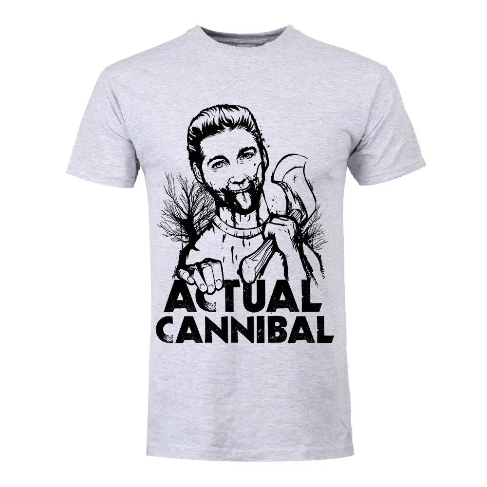 Фактические Cannibal Для мужчин серая футболка | Мужская одежда