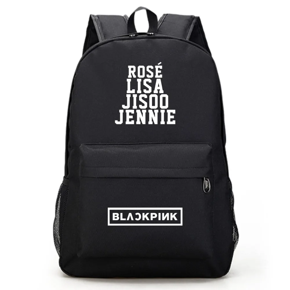 Blackpink Black Pink Rose Lisa Black Backpack Bag School Book Bags Laptop Boys Girls Back To ...