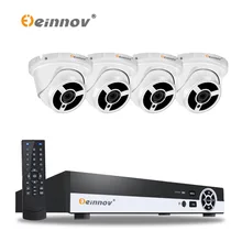 EINNOV 1080P 2MP Security Camera System POE NVR 4pcs 1920*1080 ONVIF with audio POE IP Camera 4CH CCTV Video Surveillance system