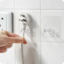 6 шт настенный крюк для хранения Мощность розетка настенный держатель клейкая вешалка Офис для хранения в ванной, на кухне крючок#007