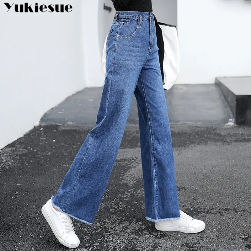 Женские джинсы размера плюс, шикарные широкие джинсы, женские свободные джинсы с высокой талией, пуш-ап, джинсы для мам, женские штаны, женские брюки