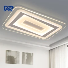 Rectangle remote control livingroom lights modern ceiling lights luminaria led ceiling lamp indoor lighting luminaire plafonnier