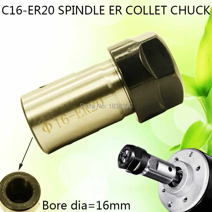 Solid ER20 20mm Collet Clamping Chuck Motor Shaft Extension Rod CNC Milling 