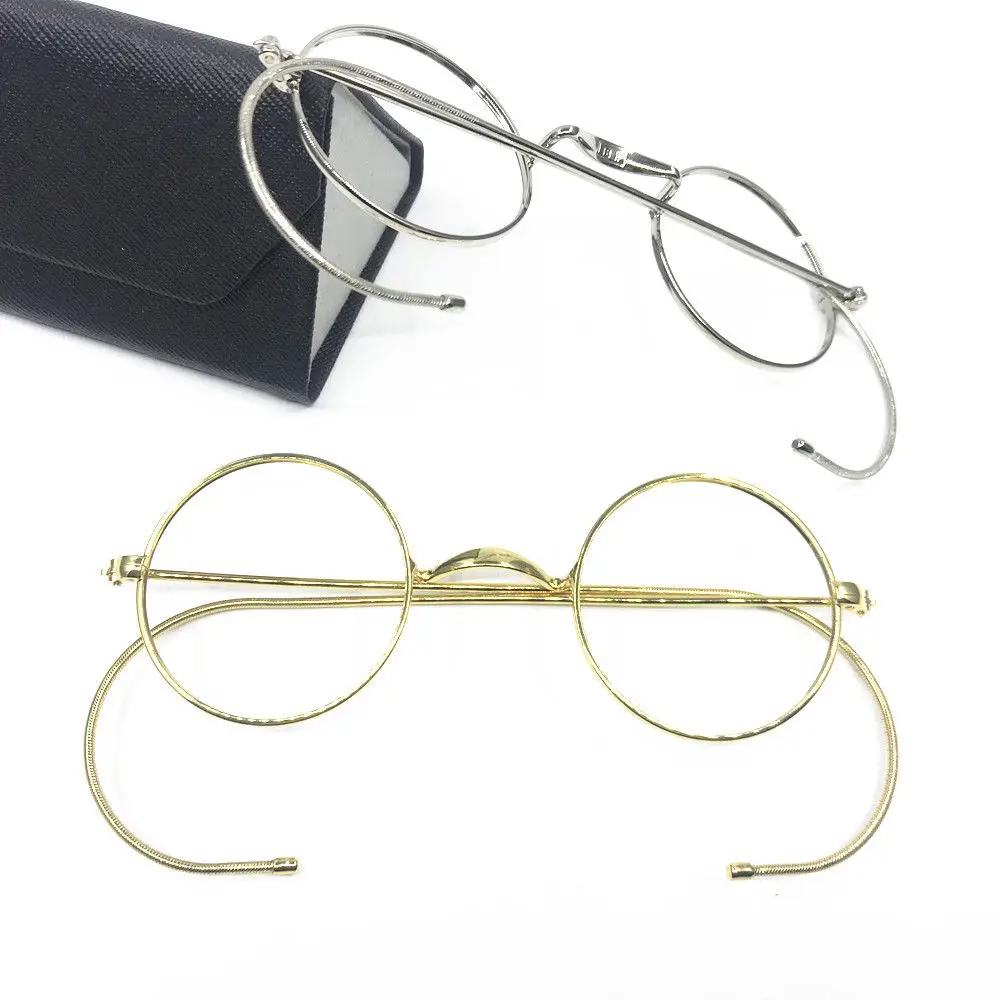 Купить винтажные круглые очки для чтения с полным ободом из металлической