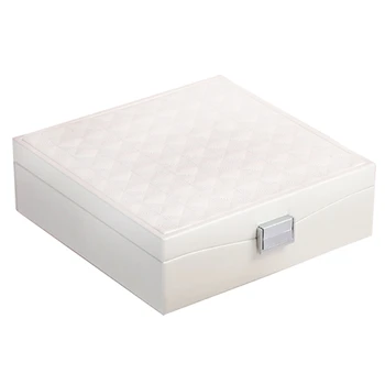 

Hot Sale Casegrace Lady Pu Leather Jewelry Box Storage Box Ring Display Case Portable Jewelry Organizer For Necklaces Jewelers