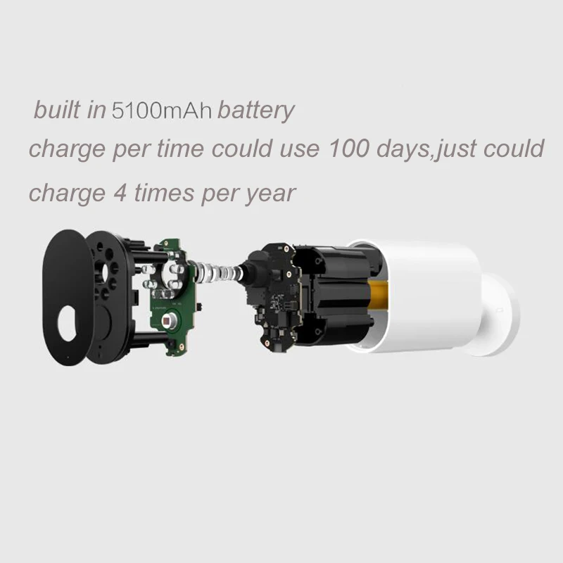  Original Xiaomi Smart WiFi Wireless Camera 1080P 5100MAH Battery Gateway 120 Degree IP65 Waterproof