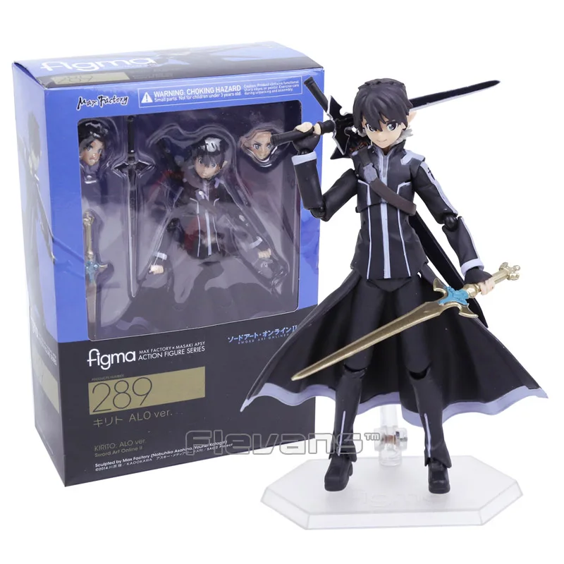 Sword Art Online II KIRITO ALO ver. Figma 289 ПВХ фигурка Коллекционная модель игрушки