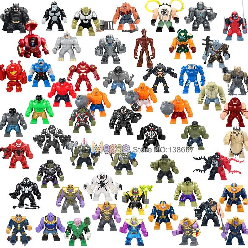 

Single Sale Building Blocks s 4 Endgame Hulkbuster with Pilot Bruce Banner Hulk Thanos Thor Kids Gifts Toys