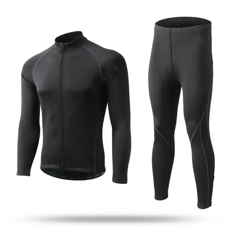 

XINTOWN Cycling Long Sleeve Winter Jersey Short Set Warm Waterproof Windproof Sportswear Running Jogging Cycling Shirt