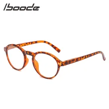 IBOODE круглые очки для чтения женщин и мужчин пресбиопические очки женские мужские очки при дальнозоркости Оптическая лупа диоптрий очки