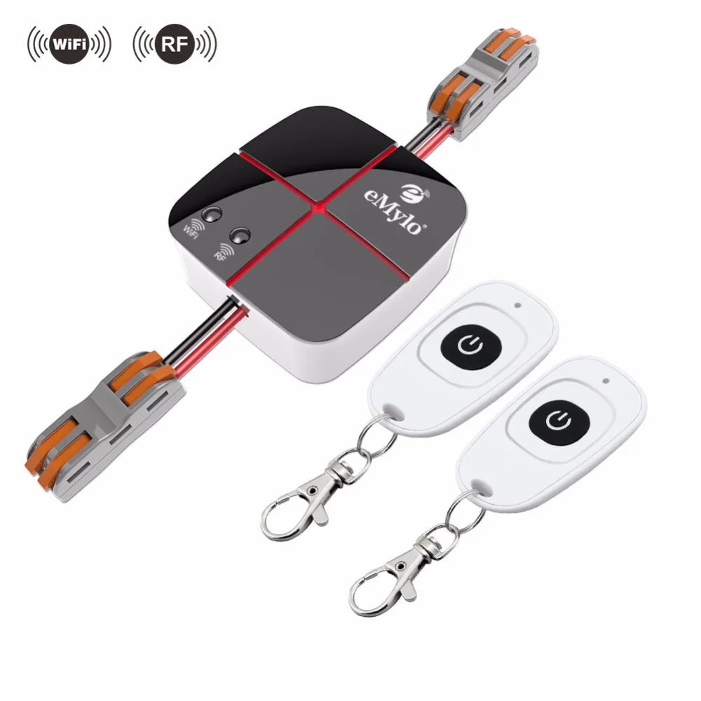 eMylo Wireless Relais DC 12 V Einkanal Smart Fernbedienung Schalter RF 433 Mhz Mit Zwei Sender