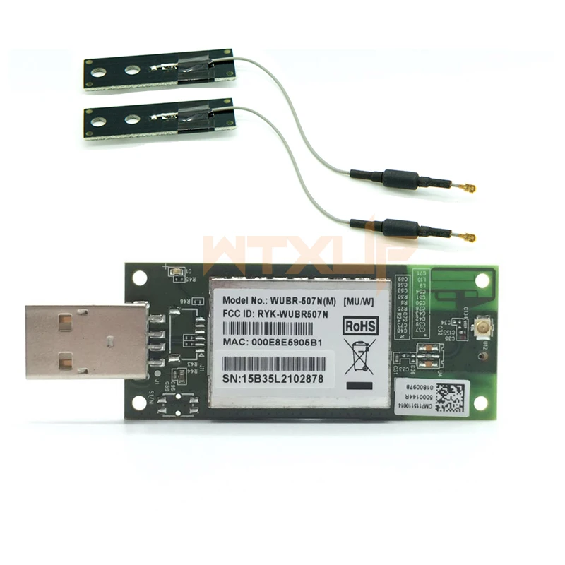 

WTXUP RaLink RT3572L 2.4G&5G 802.11a/g/n Dual Band 300Mbps Wireless USB WiFi Adapter PCB Module WLAN Card for SamSung Smart TV