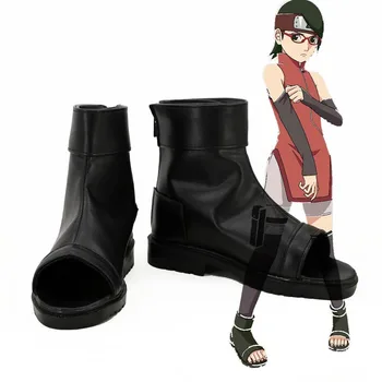 

Boruto Naruto The Movie Sarada Uchiha Black Shoes Cosplay Boots CosplayLove For Halloween Christmas Party