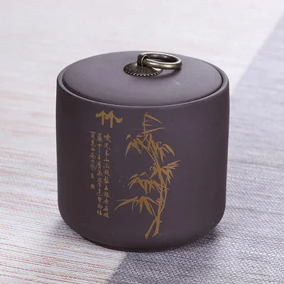 Fashion Sauce Storage Bottle Jars Storage Boxes with Lids Ceramic Storage Jar Chinese Style contenedores de alimentos cocina - Color: liujinzhu