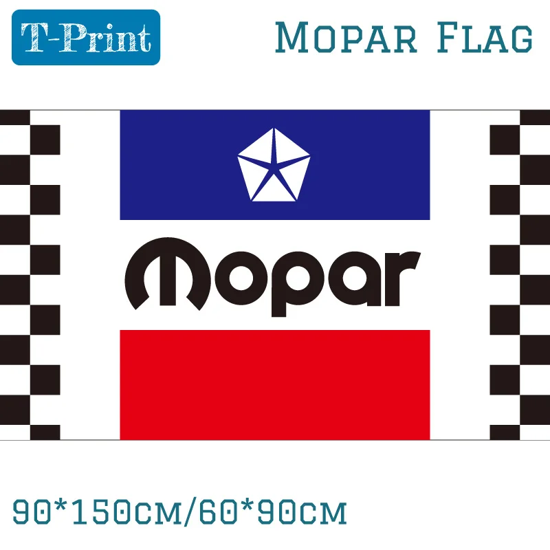 90*150CM 60*90CM 3x5ft Mopar Checkered Racing Automobile Flags Polyester Digital Print Banner | Дом и сад