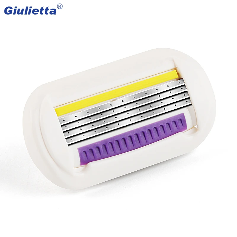 Giulietta Safety Beauty Бритва для женщин 1 шт./компл. Сменная головка (4-слойное лезвие)