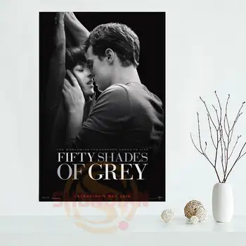

FIFTY SHADES OF GREY Poster Custom Satin poster print cloth fabric wall poster print Silk Fabric Print