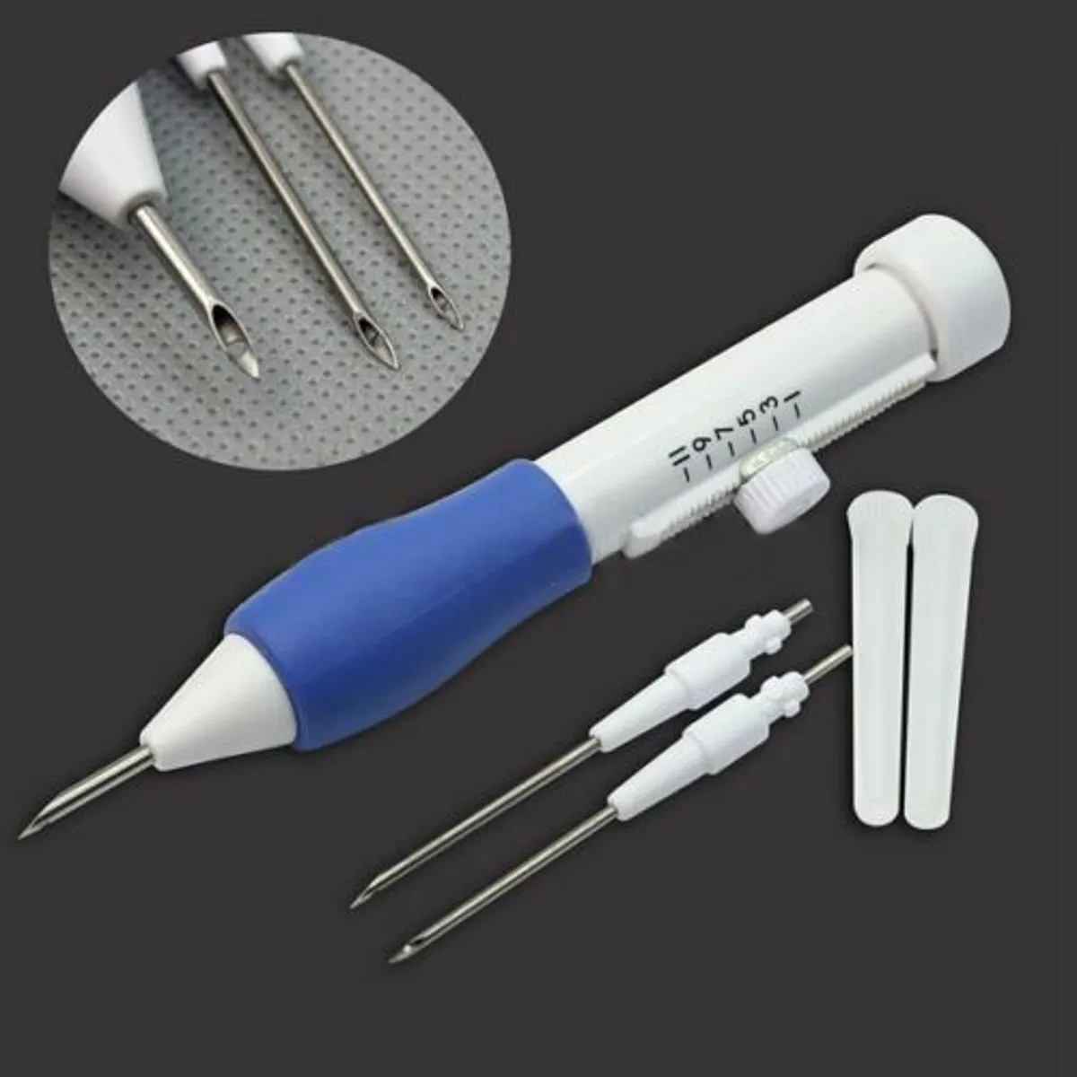 

DIY Embroidery Punch Needle Set 3 Needles 2 Threaders ABS Plastic Craft Sewing Tools Costuras Accessories for Embroidery