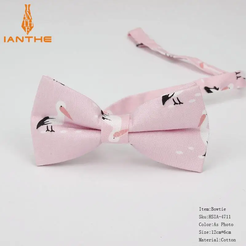 Мужской Регулируемый формальный галстук-бабочка из хлопка в винтажном стиле с животным принтом бабочки для смокинга, жениха, вечерние аксессуары, подарок - Цвет: Photo Color