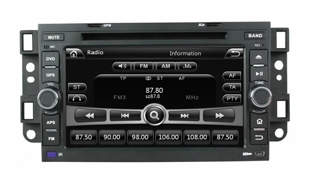 7 &quotавтомобильный DVD плеер с GPS(opt) стерео аудио радио BT мультимедиа для Chevrolet aveo epica