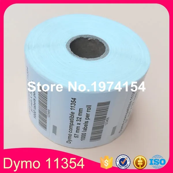12 x Rolls DYMO Compatible labels 11354 , Dymo 11354 1354 Multipurpose labels 57mmx32mm 1000 ...