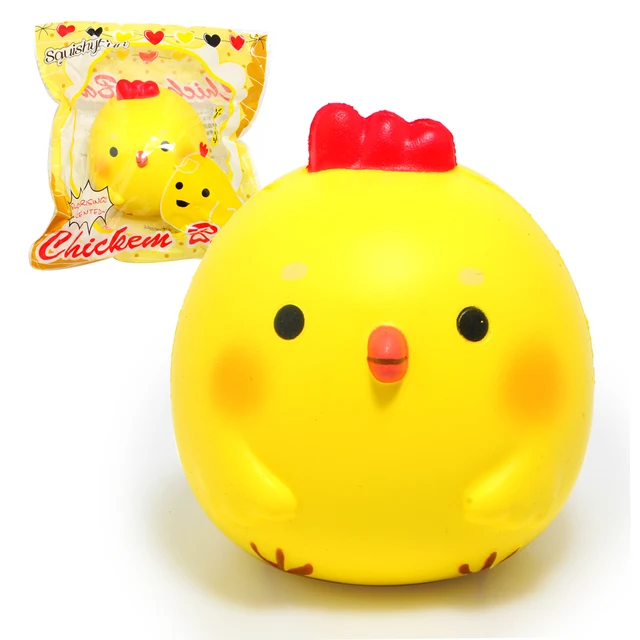 3.9" Kawaii Jumbo Chicken Baby Squishy Soft Doll Squeeze
