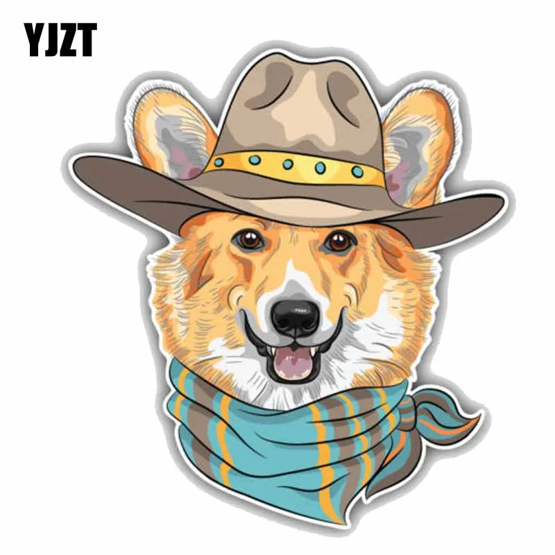 YJZT 15 см x 16 4 хипстерская собака Pembroke Welsh Corgi креативная мультяшная наклейка на