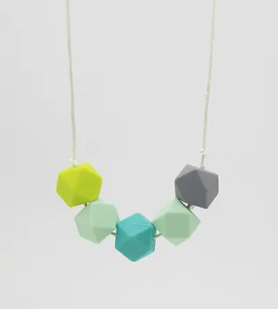 

Hot! 10PCS/lot Peacemaker Jewelry Tetra Beaded Silicone Teething Necklace Very beautiful Jewellry Necklace Pendant Free shipping