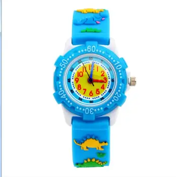 

1PCS/lot Free drop shipping retail hot sale gift The dinosaurs cartoon kids boys students 3D Plastic Digital wrist Watch