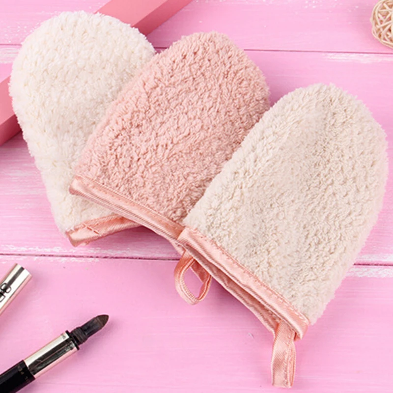 1pc Makeup Remover Cleansing Glove Reusable Microfiber Women Facial Cloth Magic Face Towel