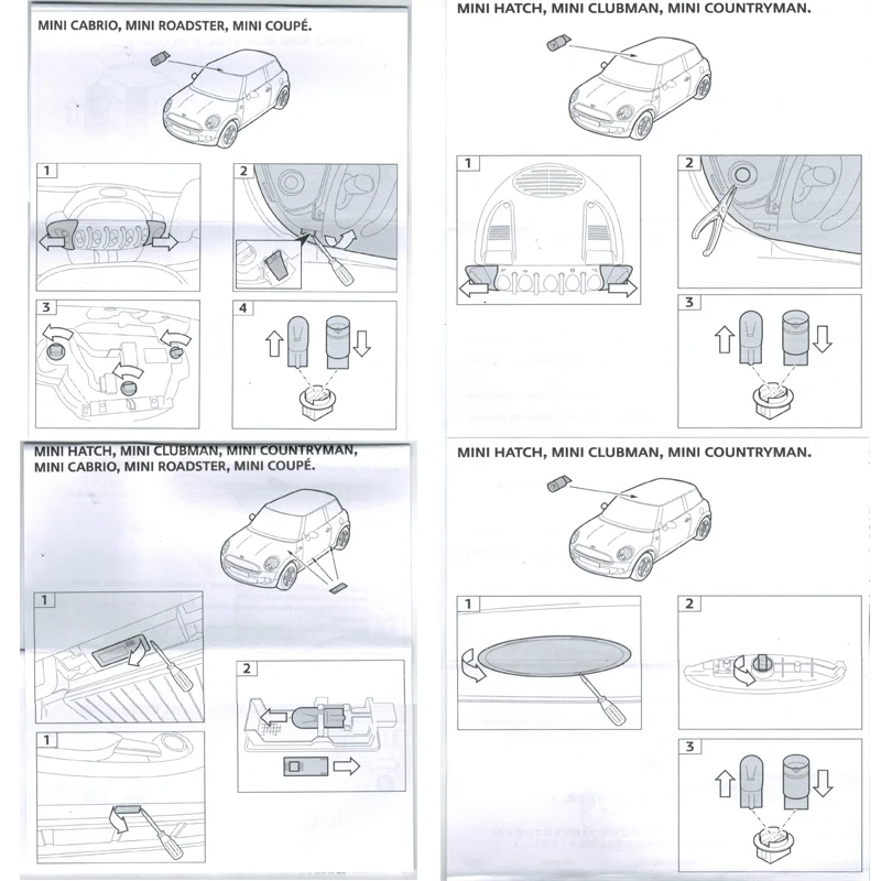 Mini Cooper OEM светодиодный 7 шт 11 шт Внутреннее освещение посылка лампы, обновите комплект R60 R61 R55