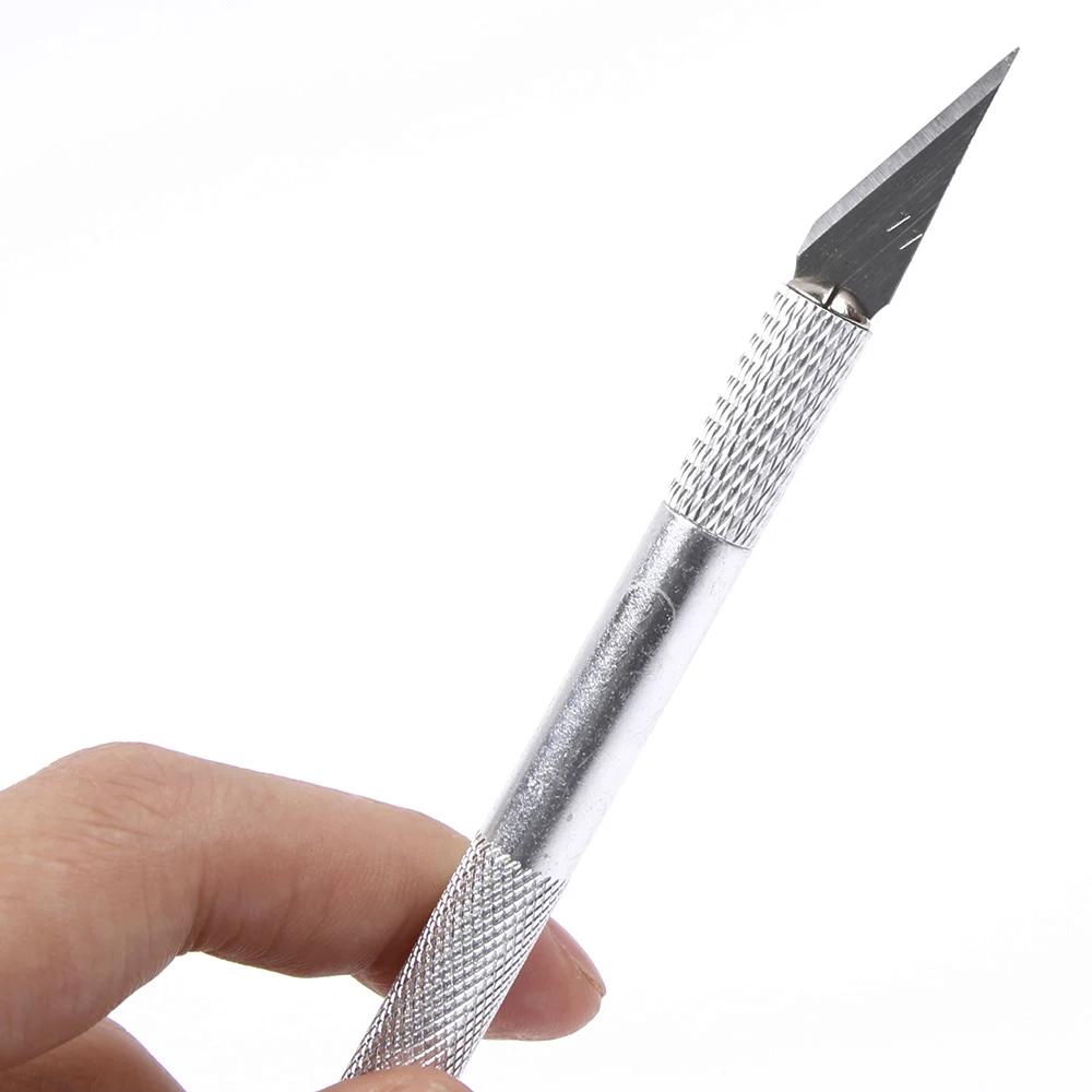 

Metal Handle Hobby Cutters Cutter Blade Craft Cut Pen Cutter+5Pcs Blade Blades