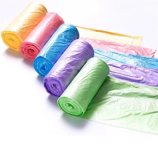 20pcs Green Portable Thickened Disposable Garbage Bags