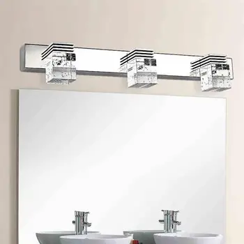 

9W Crystal Light Wall LED Lamps Cabinet Mirror Light Bath Wall Sconces Light Aluminum Light For Make Up Luminaria Parede